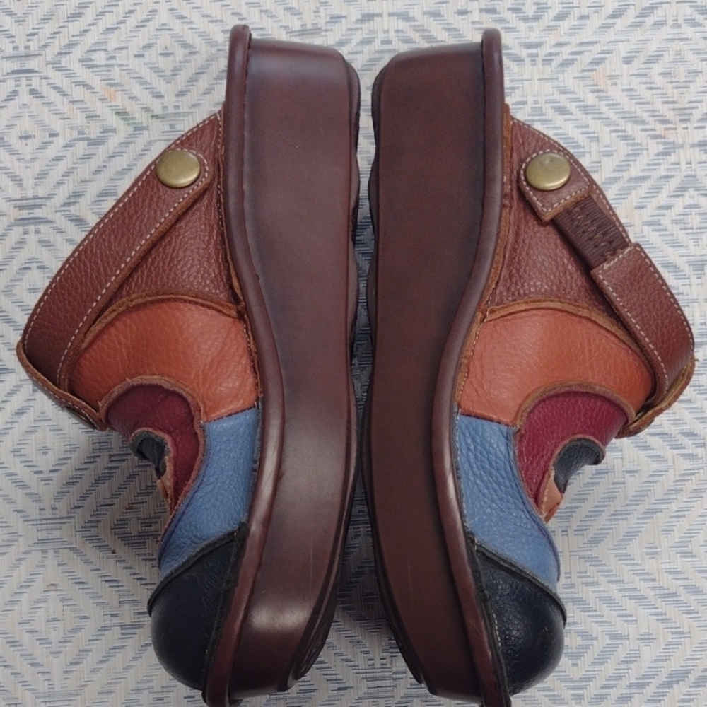 Spring Step Multicolor Leather Mules Size 39 (8.5) - Picture 4 of 9